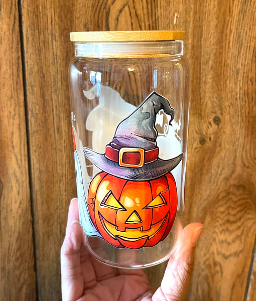 Ready To Ship Pumpkin Ghost Cup