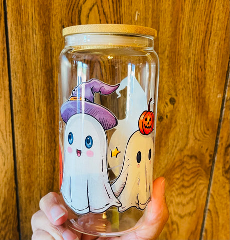 Ready To Ship Pumpkin Ghost Cup