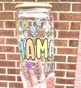 Mama Ready to Ship Glass Tumbler