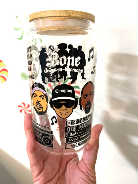 Hip Hop 16 oz. Glass Tumbler