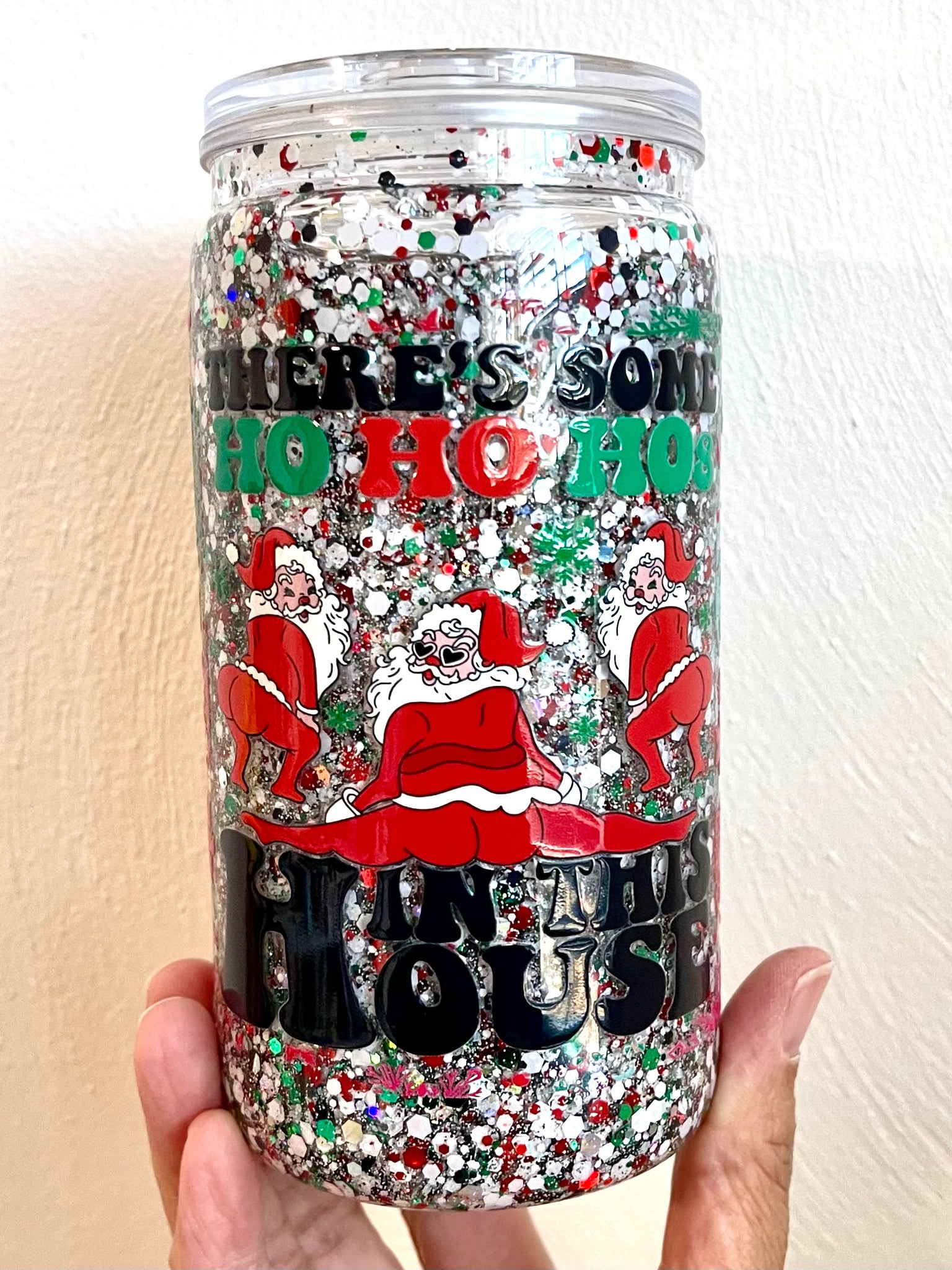 Bad Santa Snow Globe 16 oz. Acrylic Tumbler
