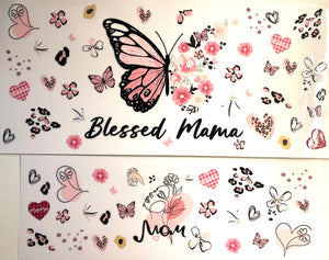 Blessed Mama 40 oz. Tumbler UVDTF Wrap