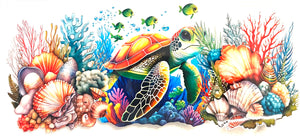 #322 Turtle & Shells UVDTF Transfer