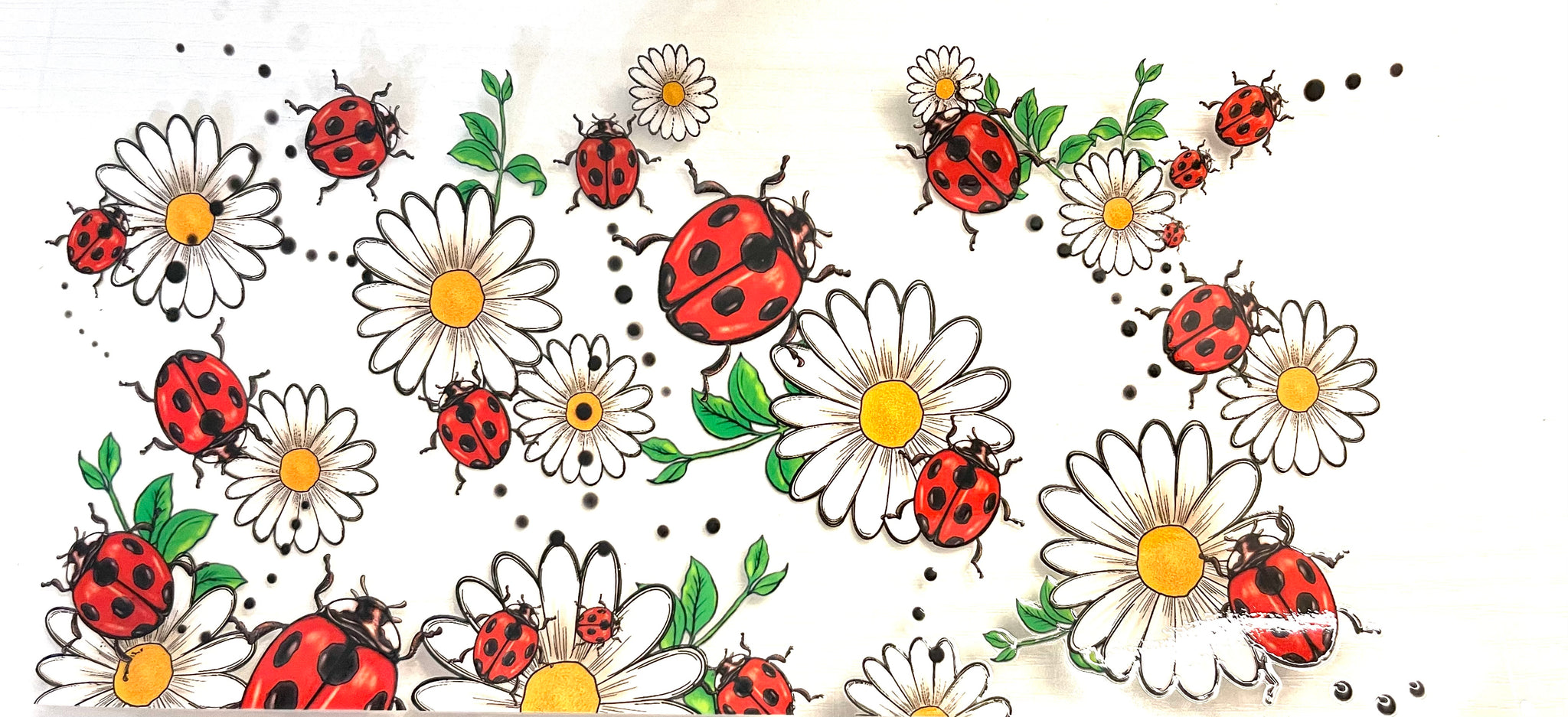 #318 Lady Bugs UVDTF Tumbler Wrap