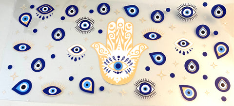 #306 Evil Eye Hamsa UVDTF 16 oz. Wrap