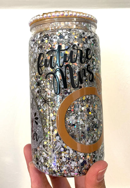 16 oz. Future Mrs. Acrylic Snow Globe Tumbler