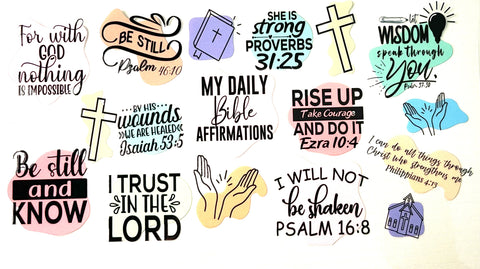 #326 Daily Bible Affirmations UVDTF Tumbler Wrap