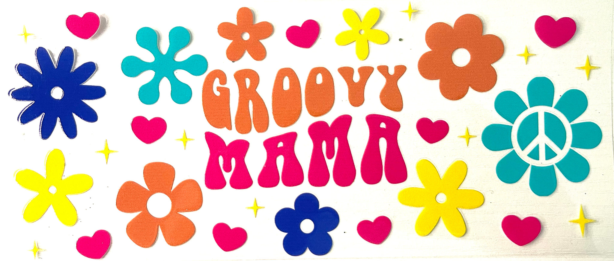 #325 Groovy Mama UVDTF Tumbler Wrap