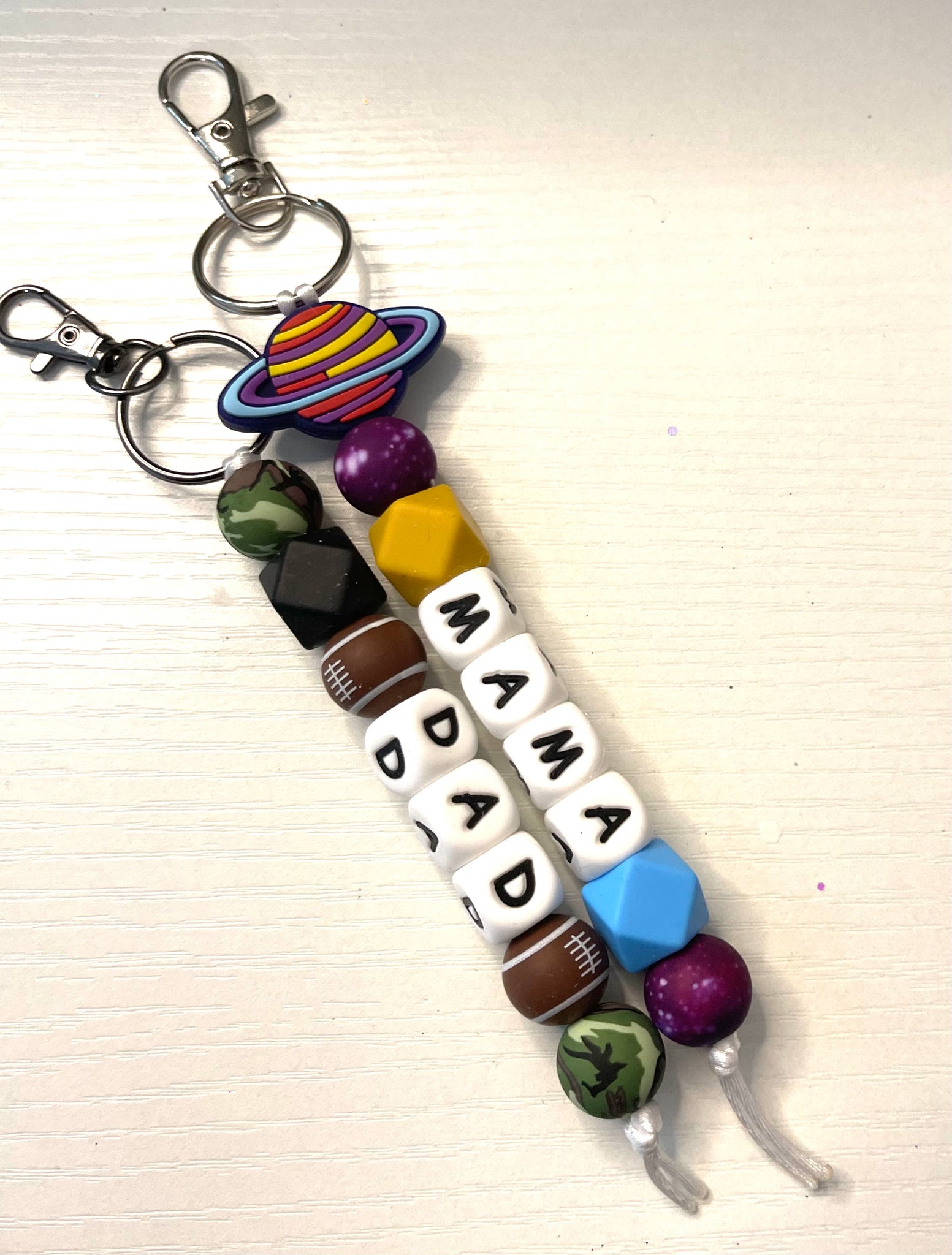 Name/Word Letters Keychain While Live