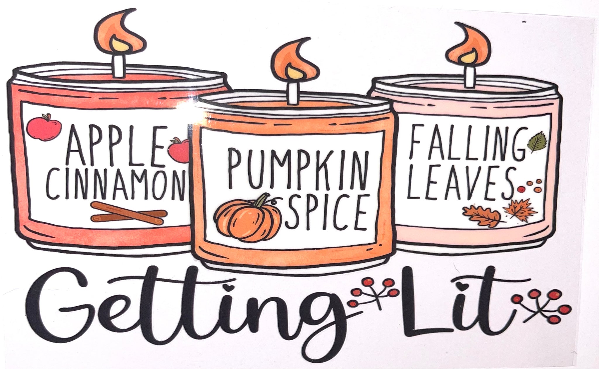 #345 Fall Candles UVDTF Wrap