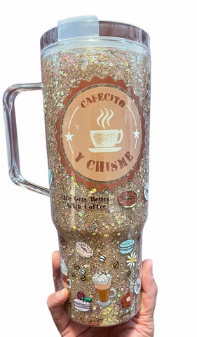 40 oz. Acrylic Snow Globe Tumbler